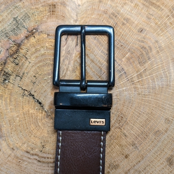 LEVI'S BELT Brown Black Reversible Belt - Picture 4 of 9